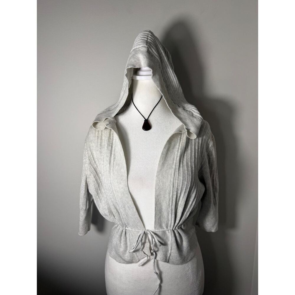Vintage Y2K Sweater Project Cropped Hoodie Cardigan Sweater Large